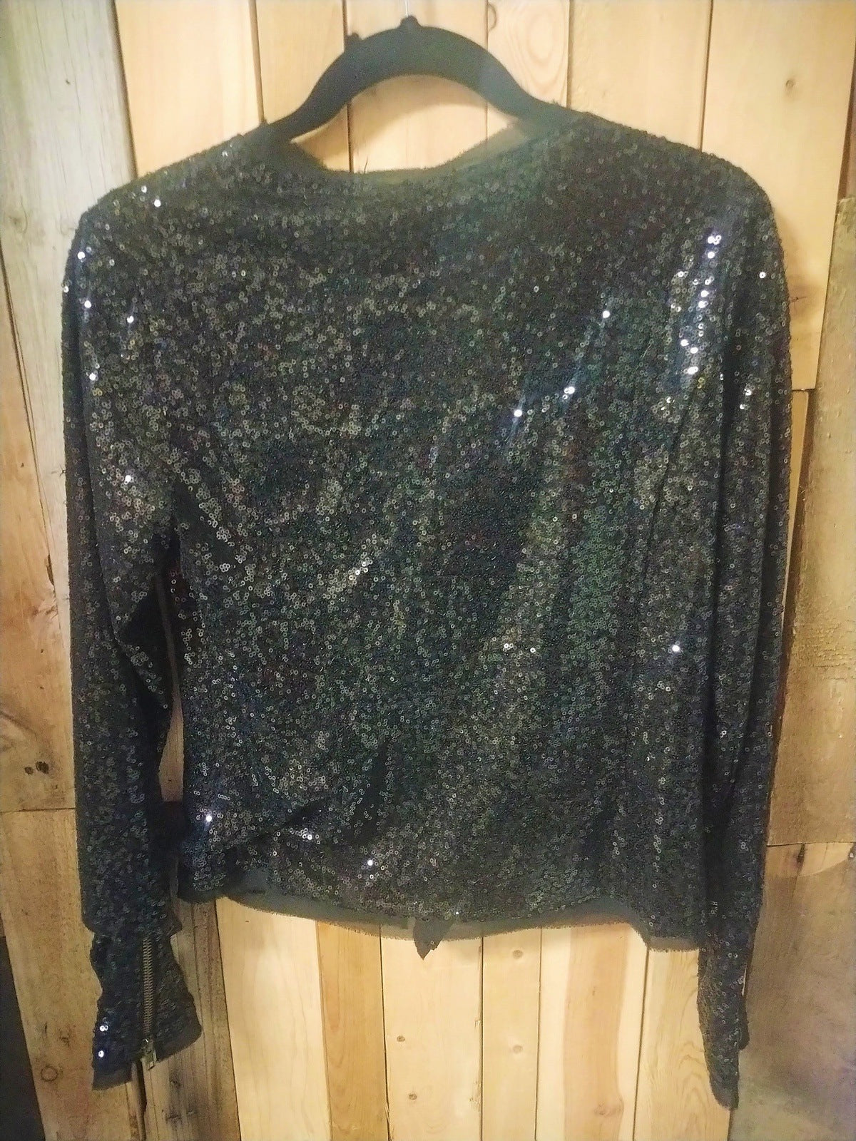 Windsor Women's Black Sequin Jacket Size Medium New with Tags!