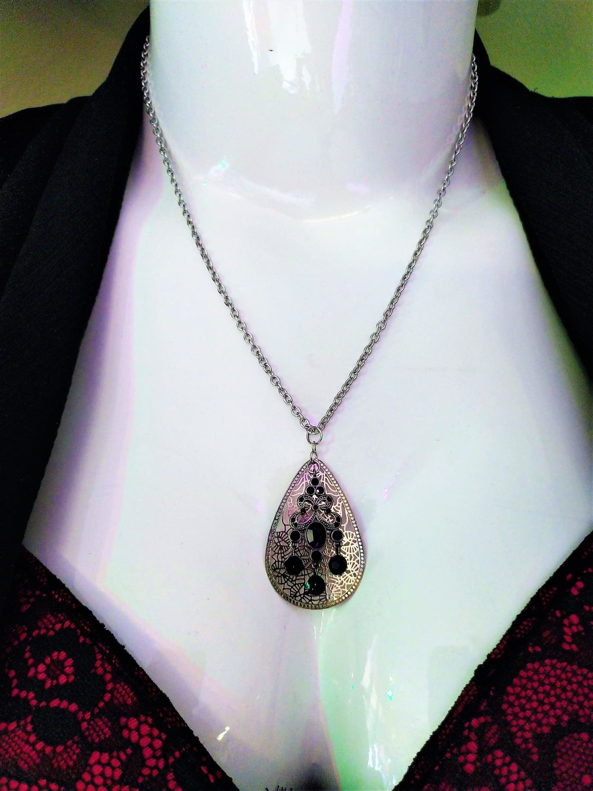 Re-Made Vintage Pendant Necklace