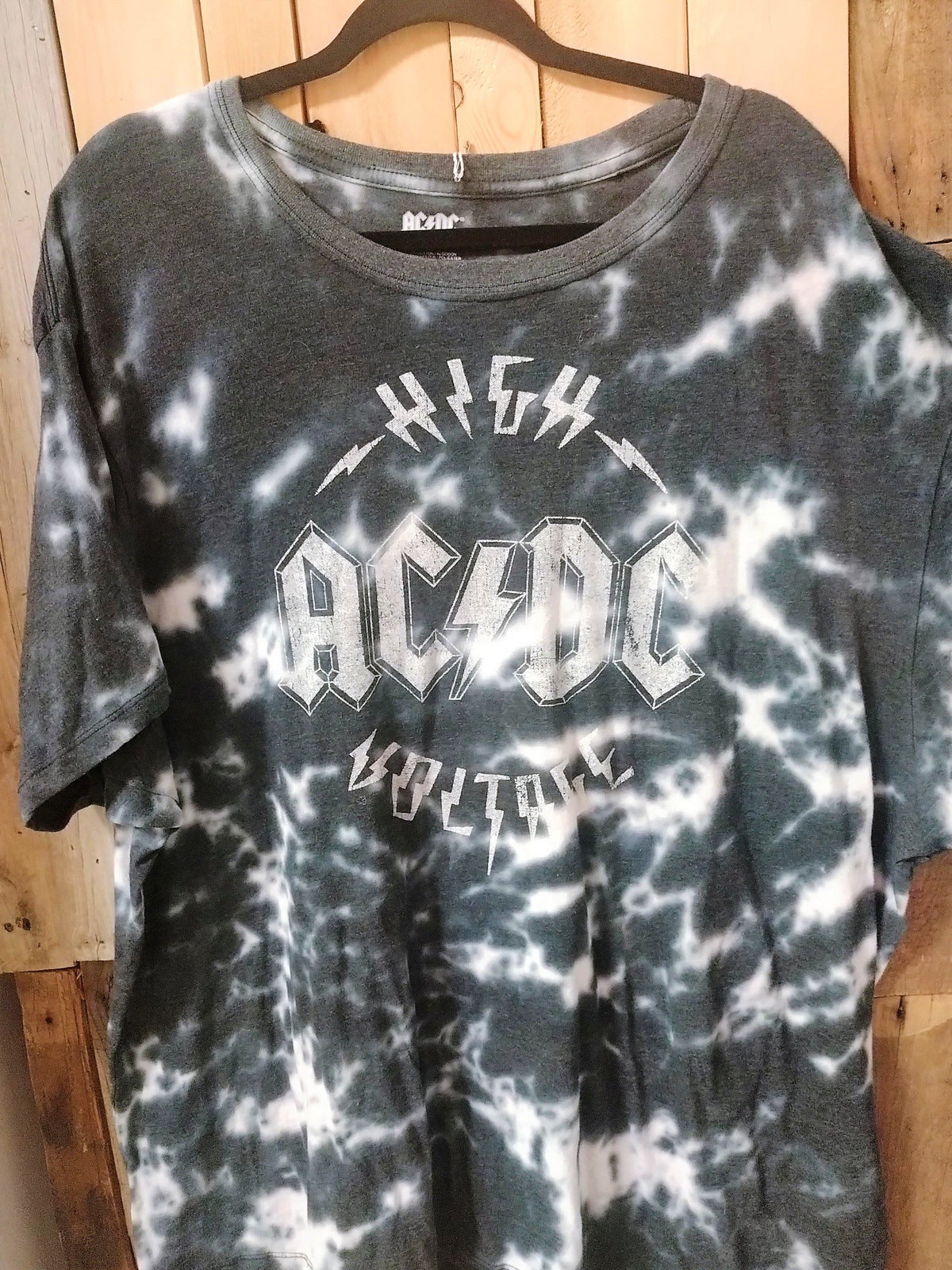 ACDC High Voltage Tie Die Tee Shirt Size 3XL