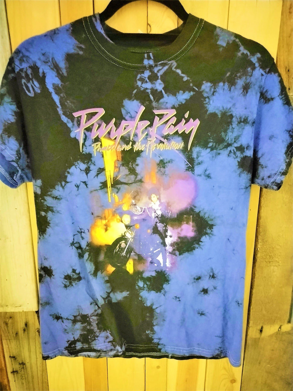 Prince "Purple Rain" Tie Dye Tee Shirt Size Small
