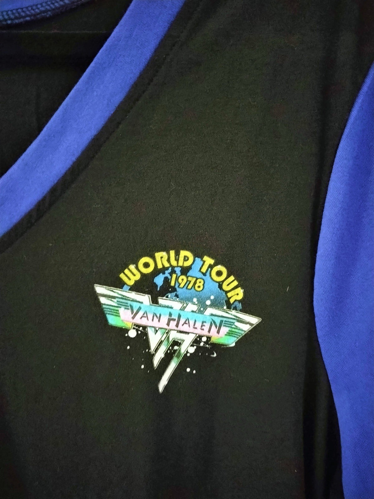 Van Halen World Tour 1978 reproduction Women's 2XL