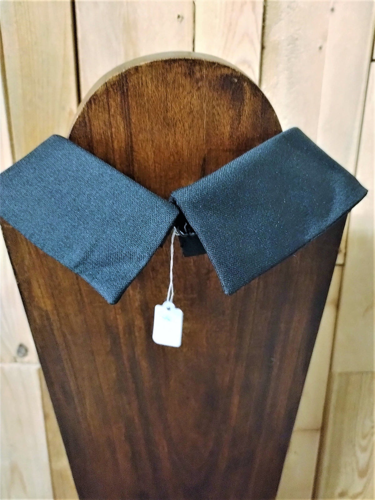 Black Dickey Collar with beads and rhinestones