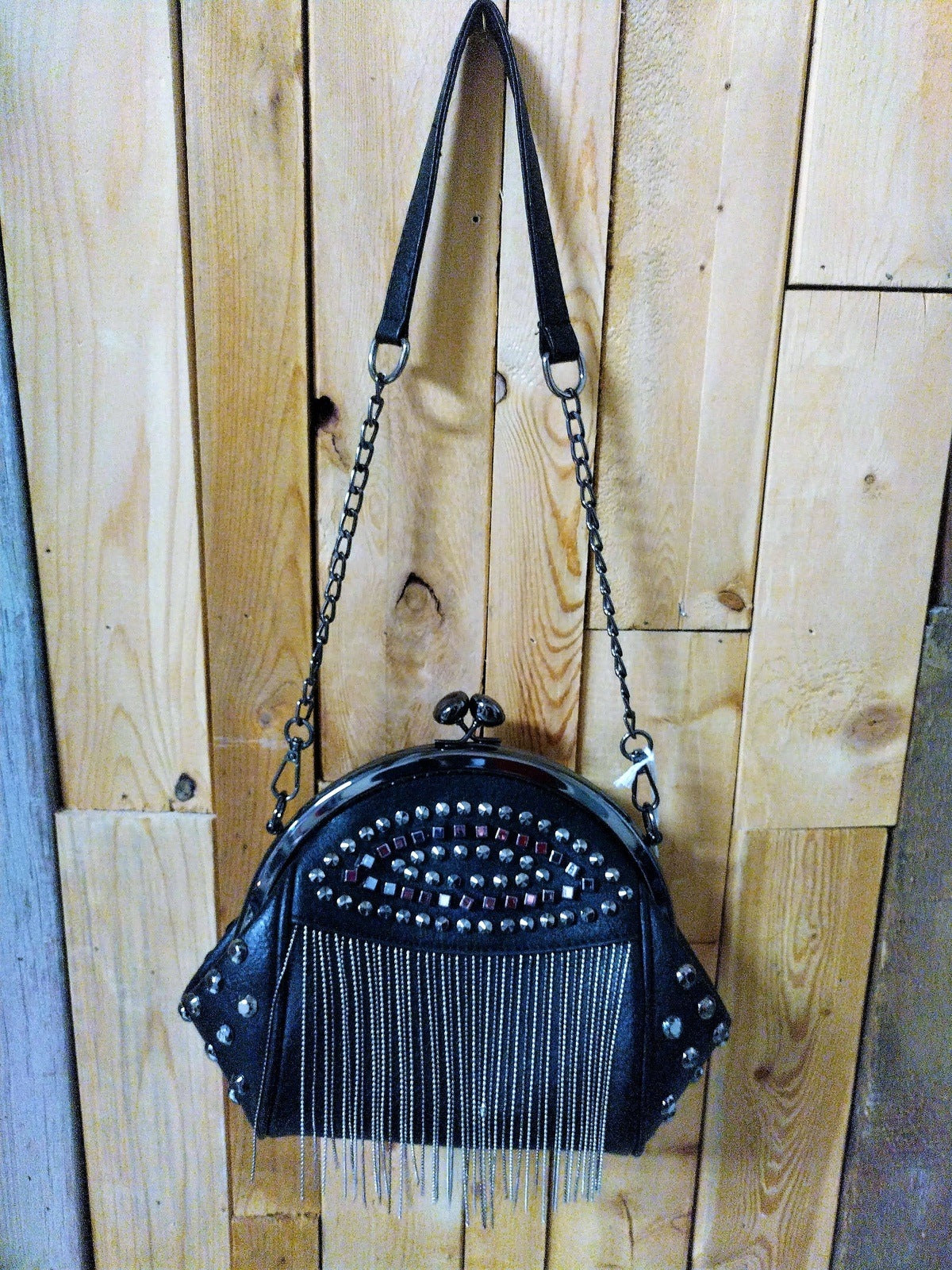 Black Studded Purse
