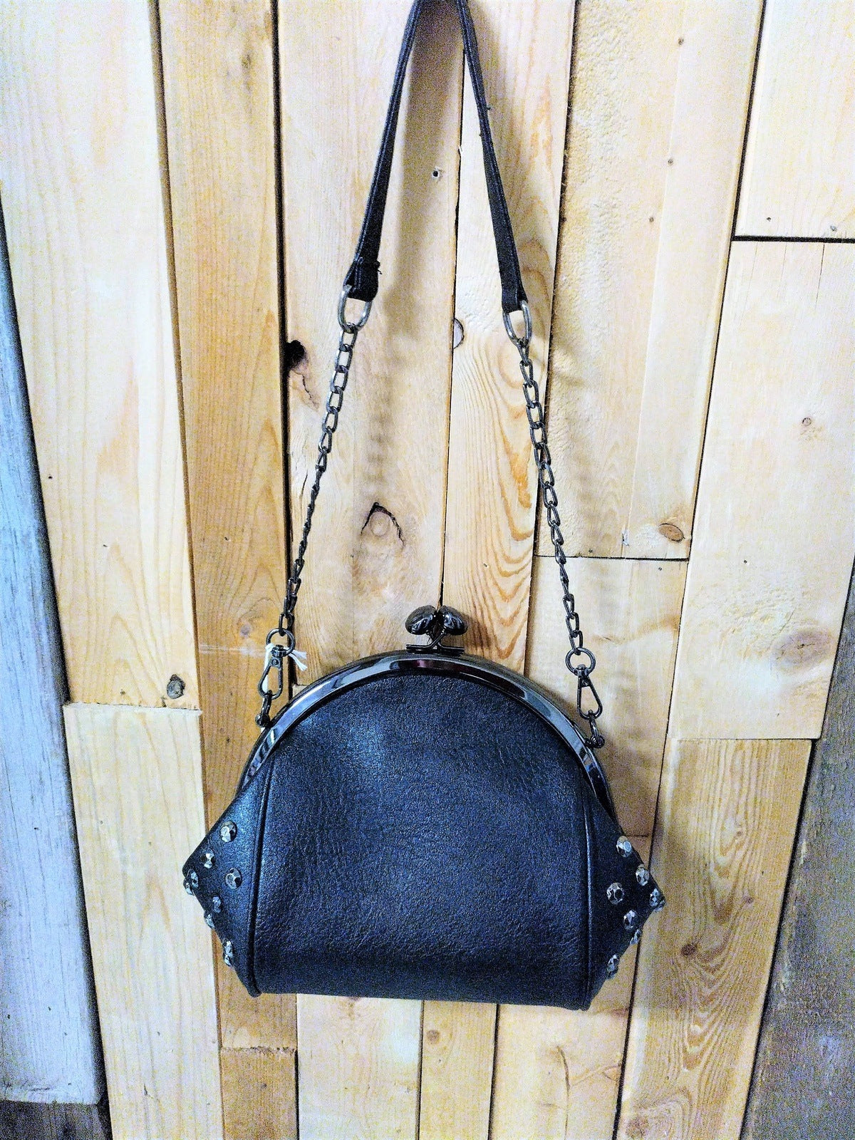 Black Studded Purse