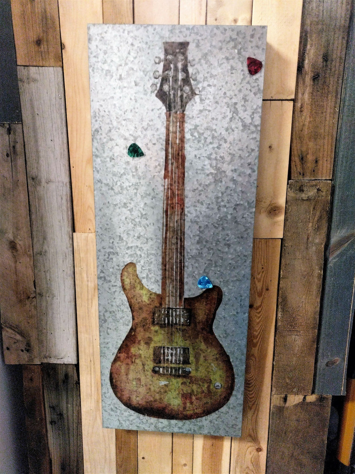 12X32 Magnet Board With Guitar Pick Magnets