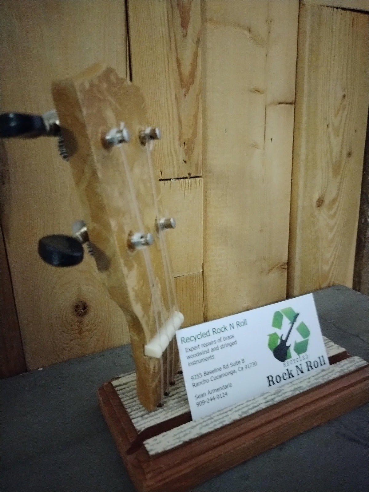Ukulele Business Card Holder