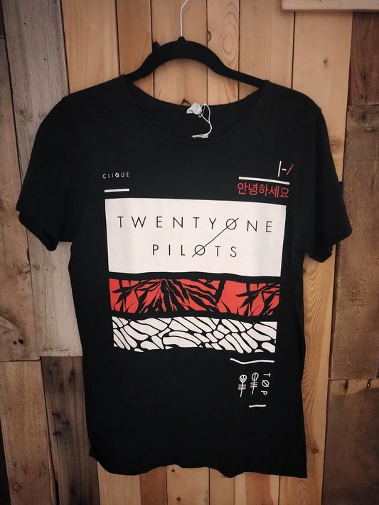 Twenty One Pilots Clique Women's T Shirt Size Small 195428WH