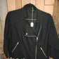 A.N.A A New Approach Women's Moto Style Fabric Jacket Size 1X