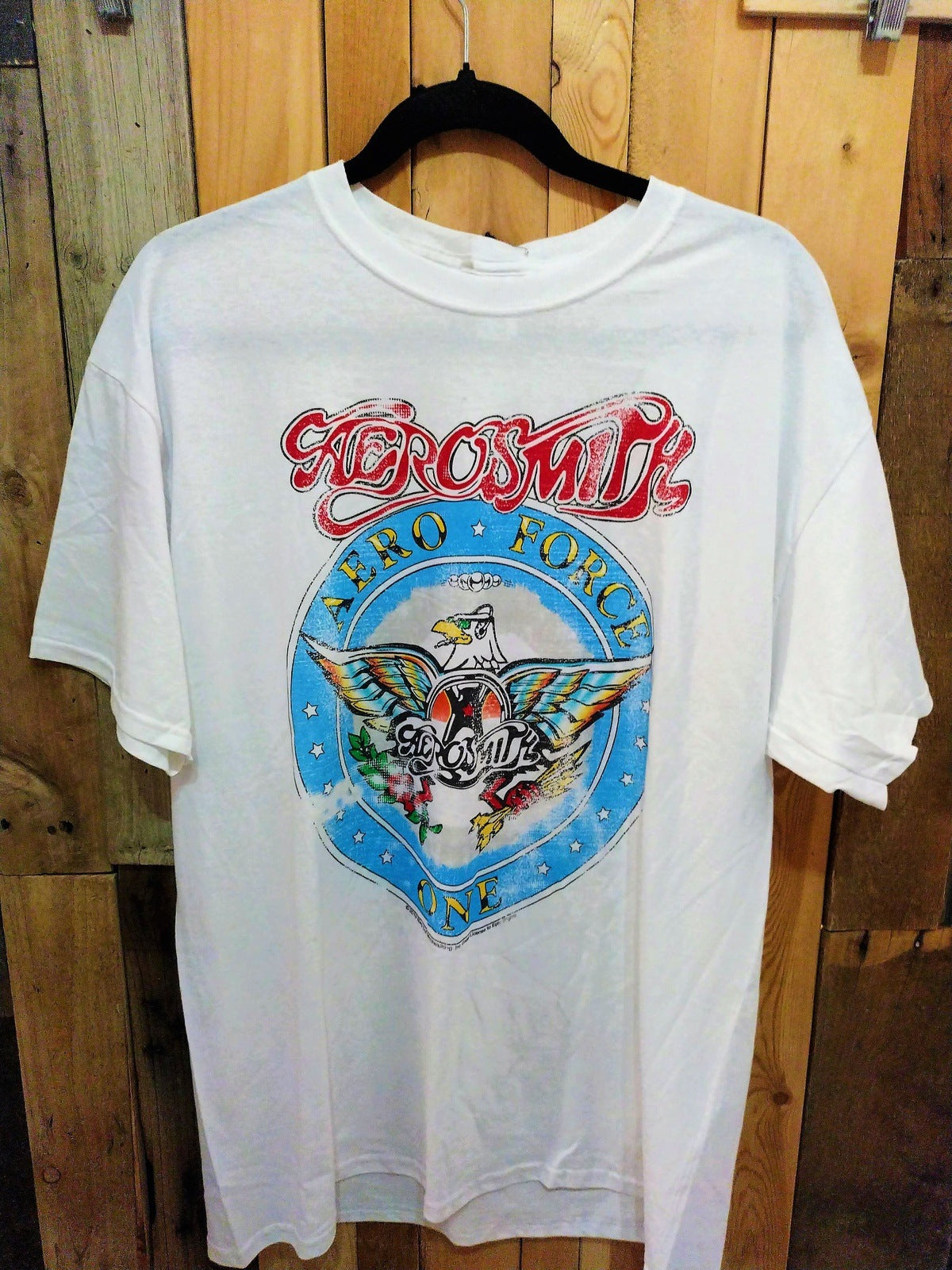 Aerosmith Aero Force One T Shirt Size Large #912734WH