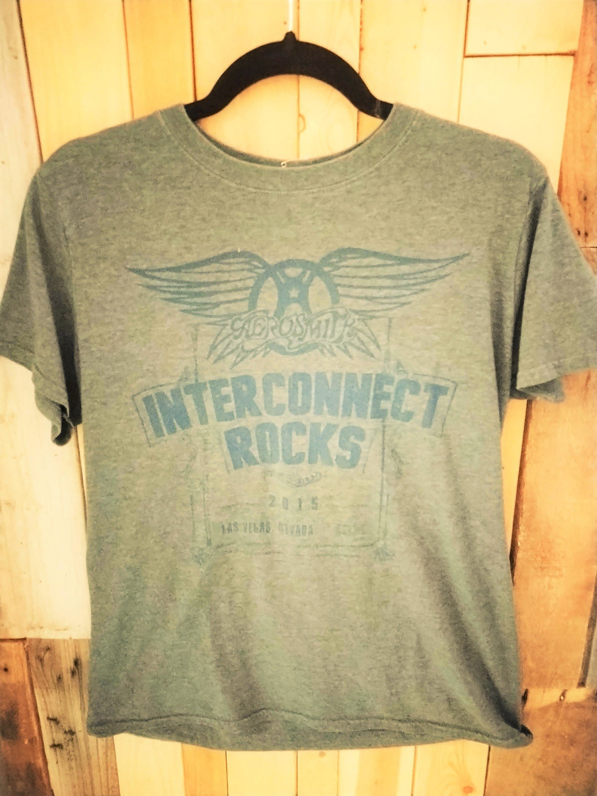 Aerosmith Interconnect Rocks Las Vegas, Nevada 2015 T Shirt Size Medium