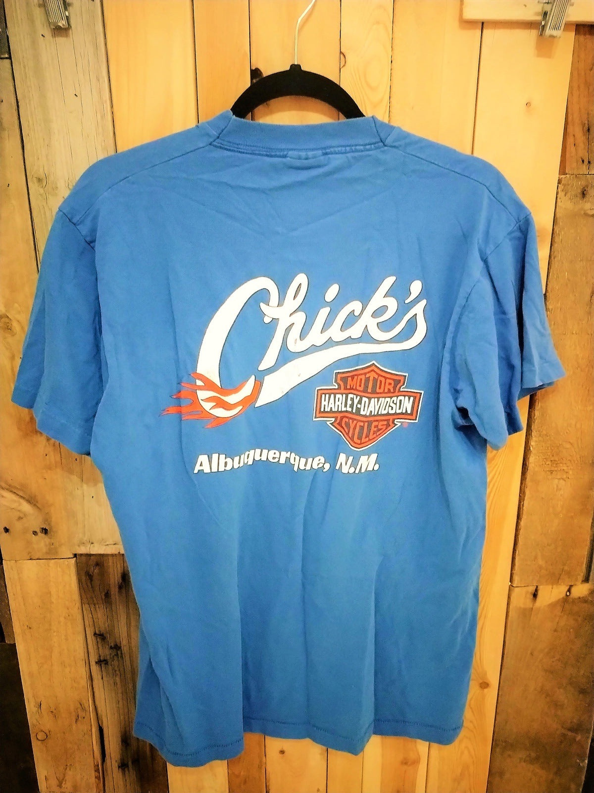 Vintage Harley Davidson Men's T Shirt "Chicks" Albuquerque N.M. Size Large