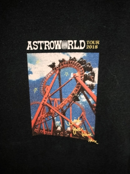 Astroworld Tour 2018 Wish You Were Here Men's T Shirt Size Medium Hard to Find