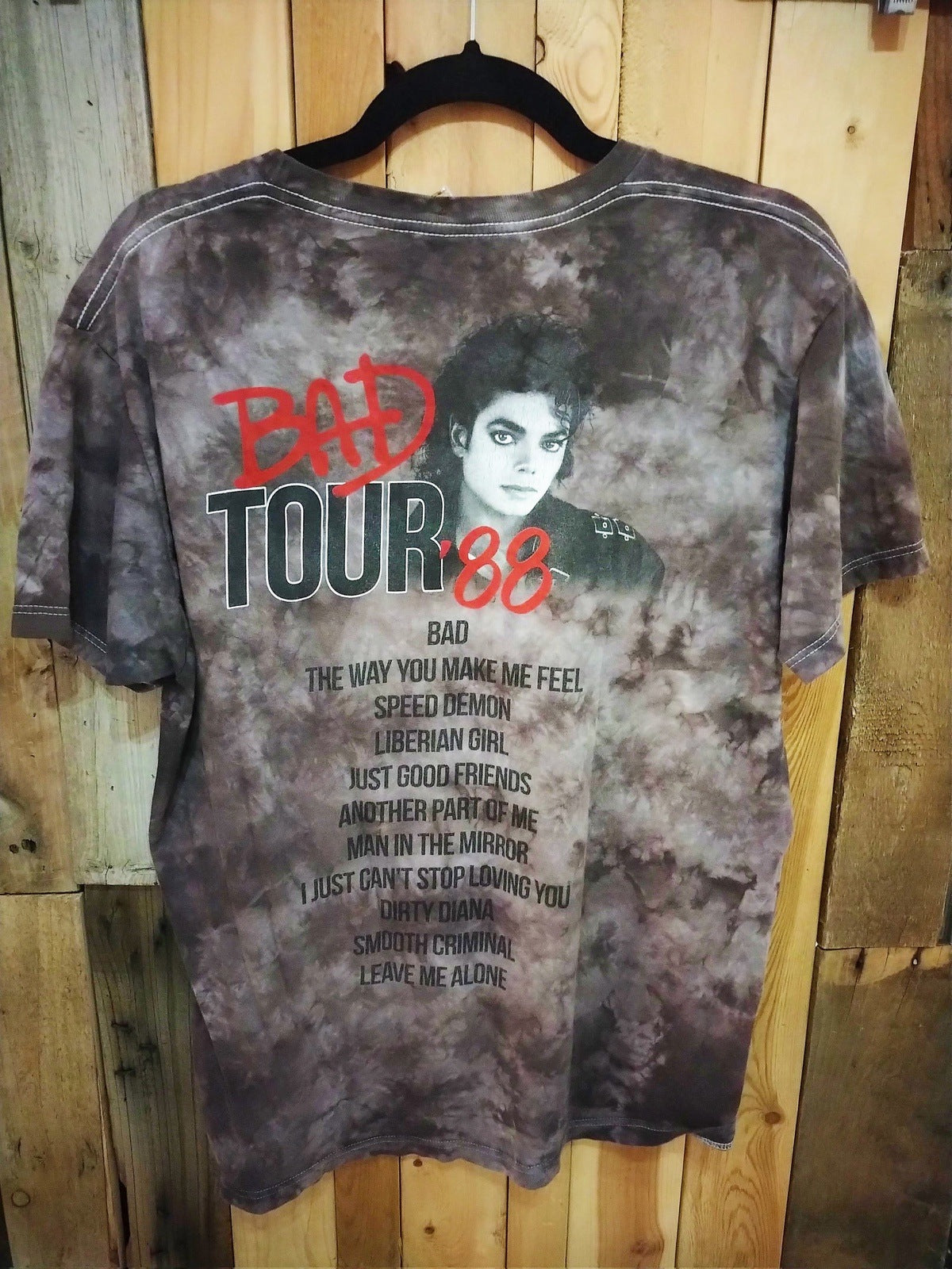 Michael Jackson Official Merchandise "'88 Bad Tour" T Shirt Size Large 321485WH