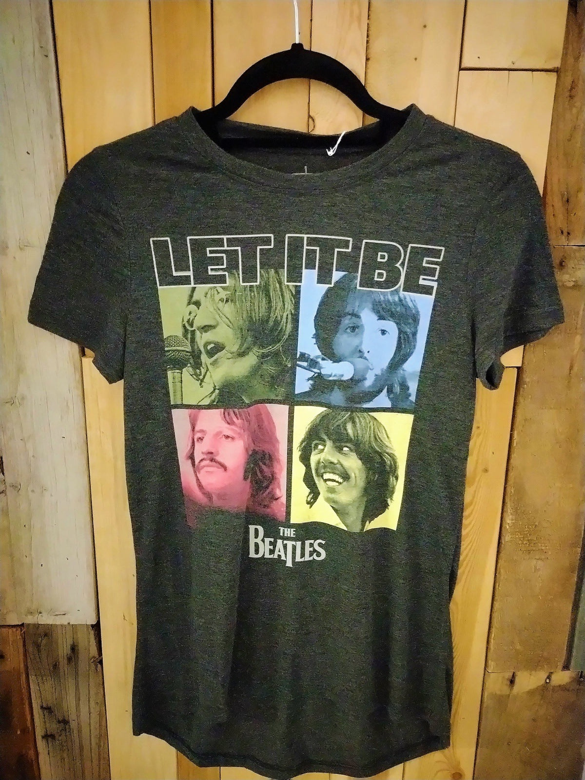 Beatles "Let It Be" Official Apple Corps Merchandise Women's T Shirt Size Small