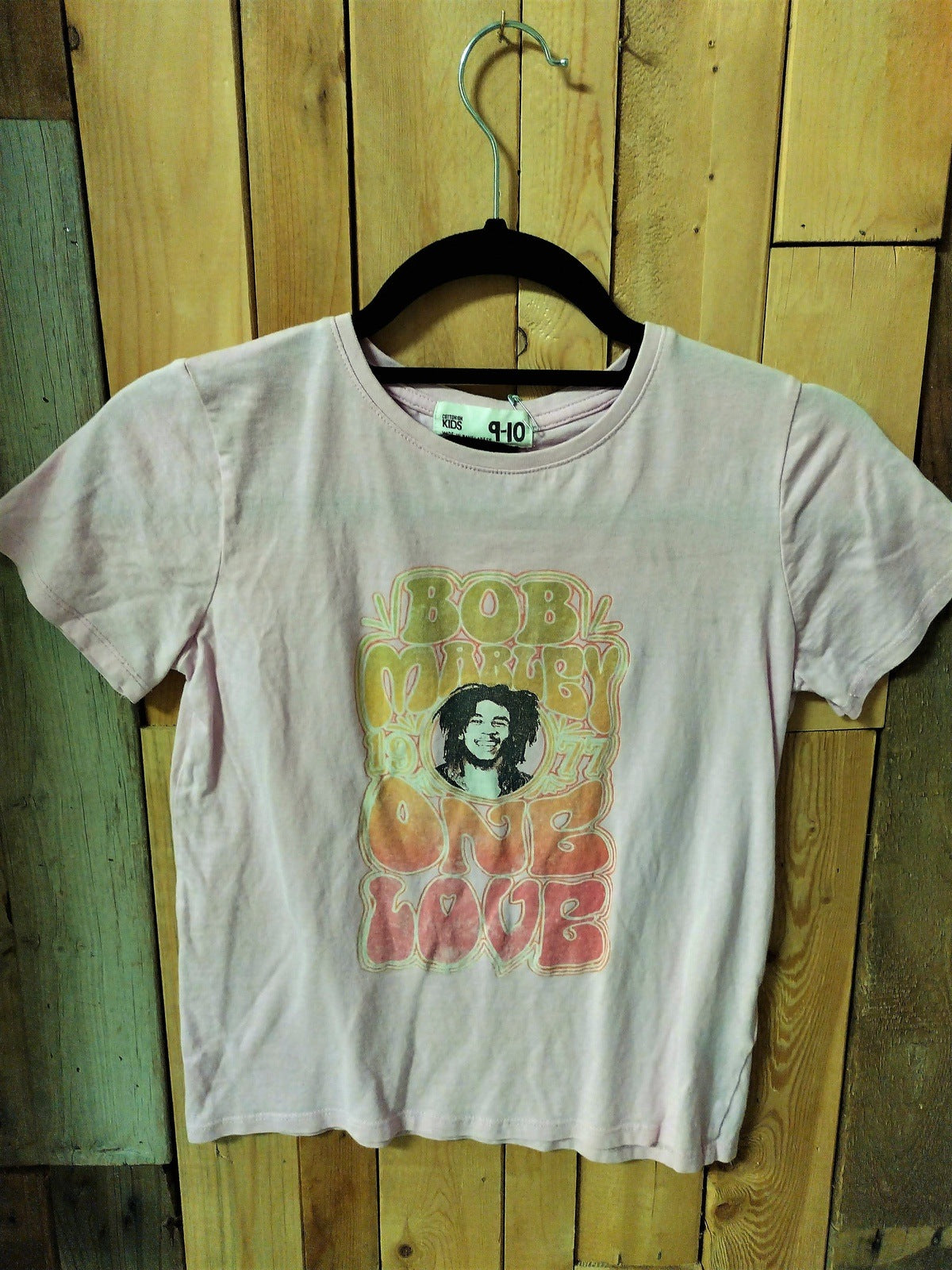 Bob Marley One Love Girls T Shirt Size 9-10 As Is