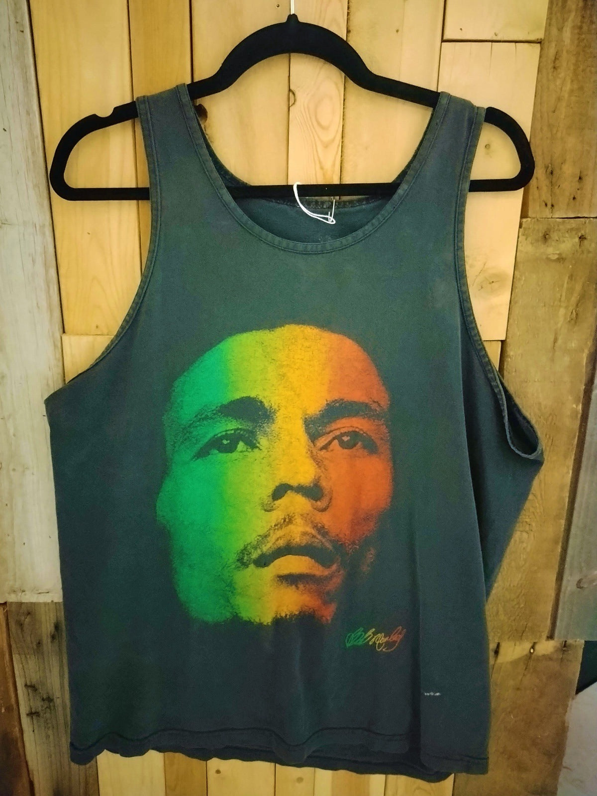 Bob Marley Official Merchandise by Zion Tank Top T Shirt Size Large As Is- Small Stain