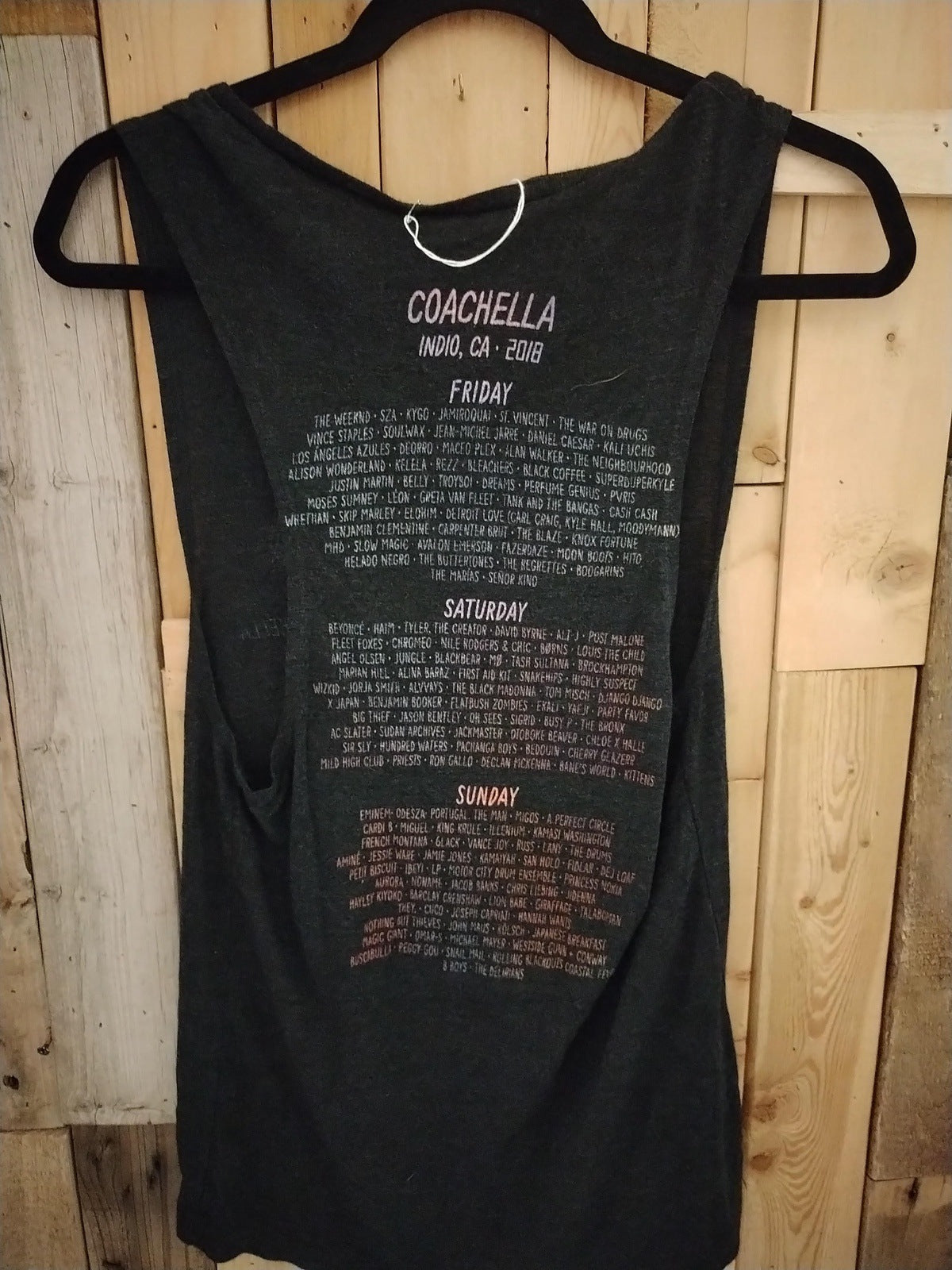 Coachella 2018 Women's Tank Size Medium