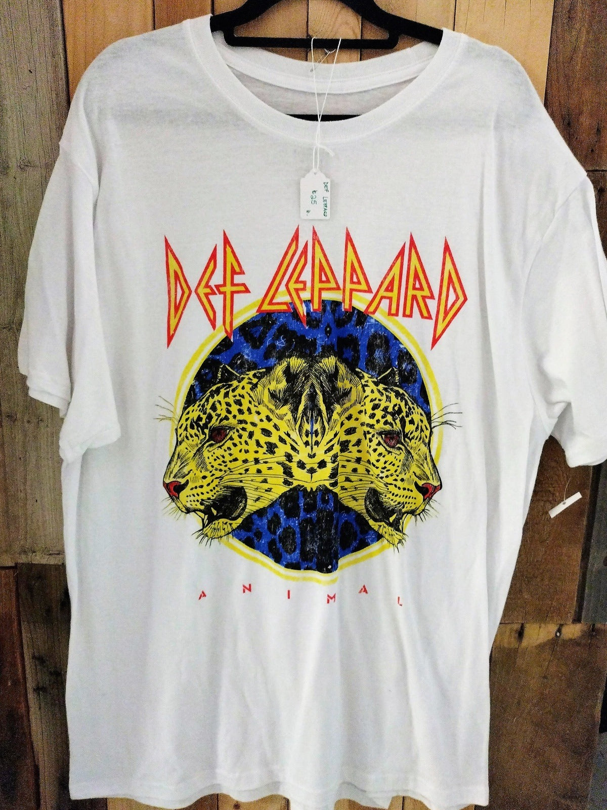 Def Leppard Official Merchandise "Animal" T Shirt Size L/XL