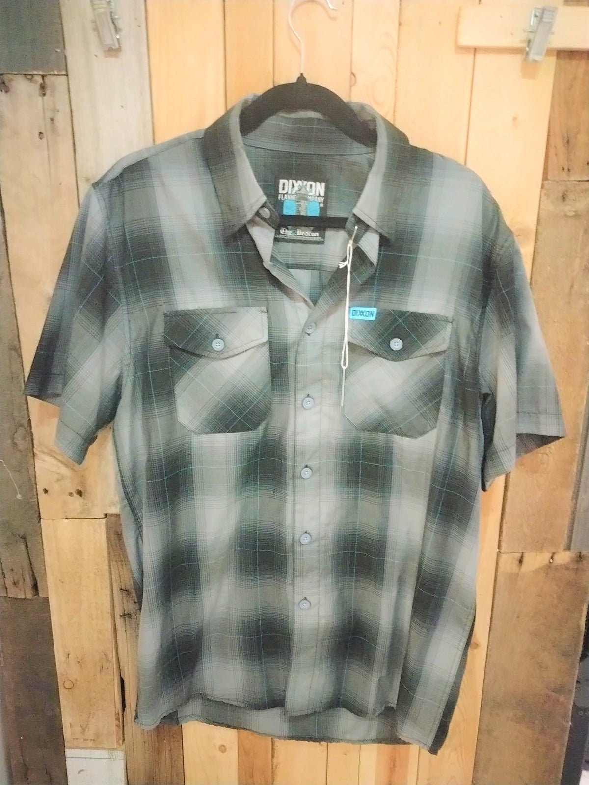 Dixxon Flannel Company "The Beacon" Men's Plaid Short Sleeve Button Up Shirt Size XL