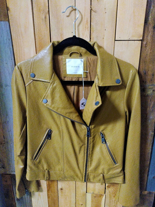 Elodie Women's Moto Vegan Leather Size Small