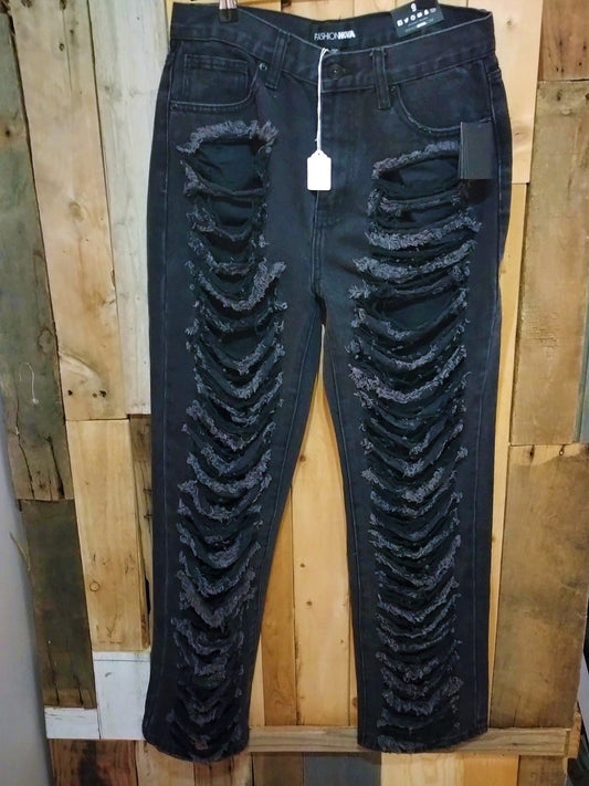Fashion Nova Ripped Jeans Women's Size 9 New with Tags
