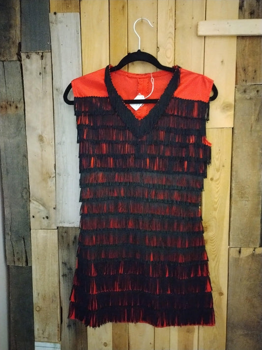 Boutique Handmade Fringe Dress Size Medium