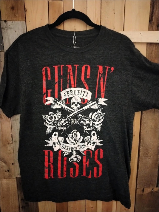 Guns N Roses Official Merchandise Appetite for Destruction T Shirt Size Large