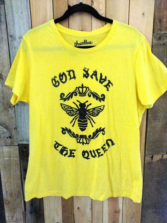 God Save The Queen Women's T Shirt Size XXL