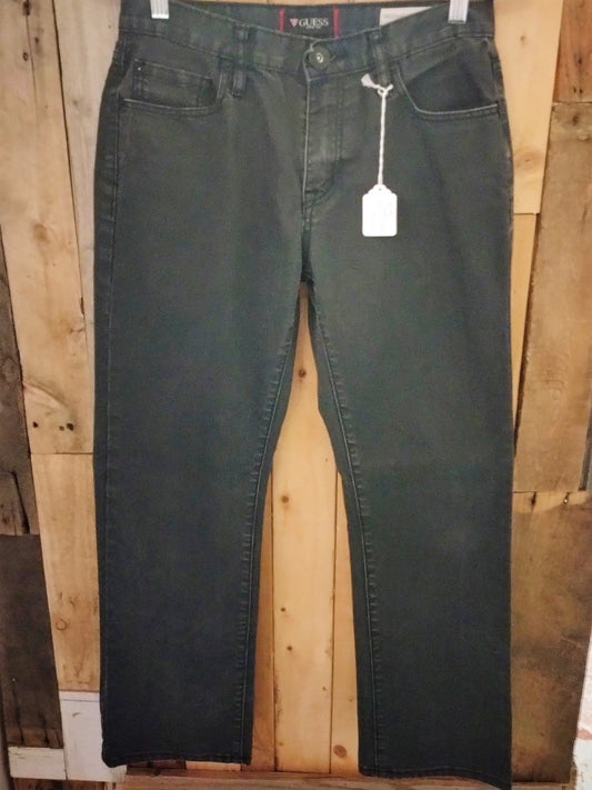 Guess Men's Black Denim Straight Leg Size 30/30