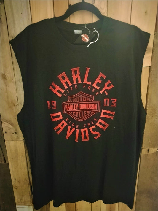 Harley Davidson Las Vegas NV. Muscle T Shirt Size 2XL New with Tags