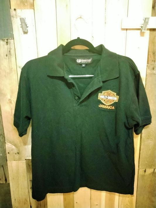 Harley Davidson Women's Polo Shirt Size Large Jamaica