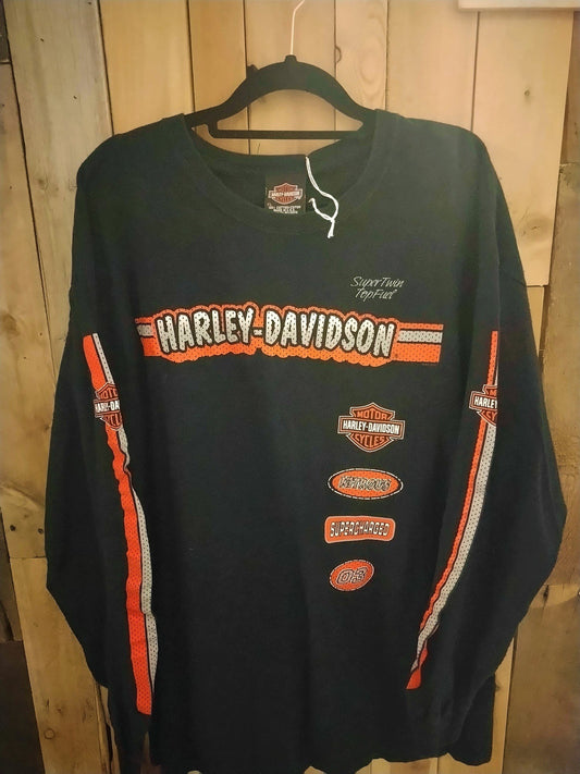 Harley Davidson Sherman Texas Long Sleeve T Shirt Size XL