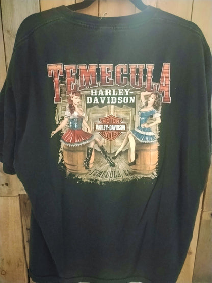 Harley Davidson Temecula CA T Shirt Size XL