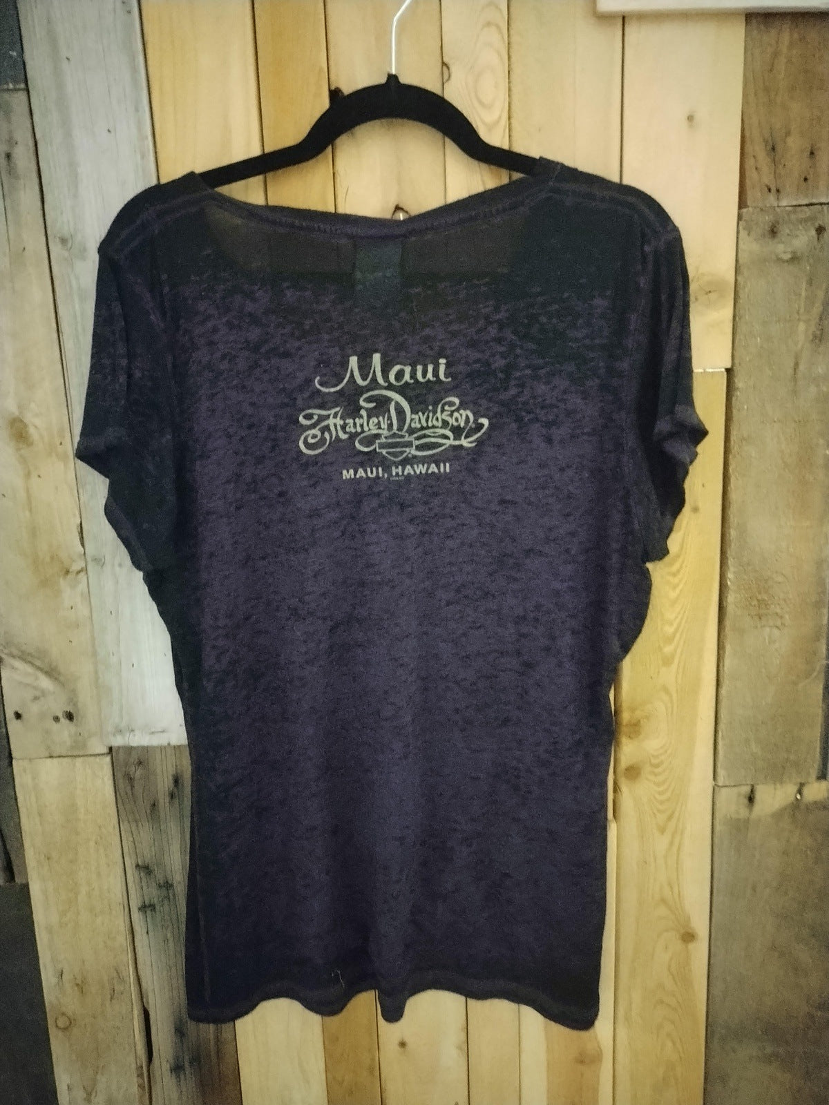 Harley Davidson "Maui" Official Merchandise Women's T Shirt Semi Sheer Size XL