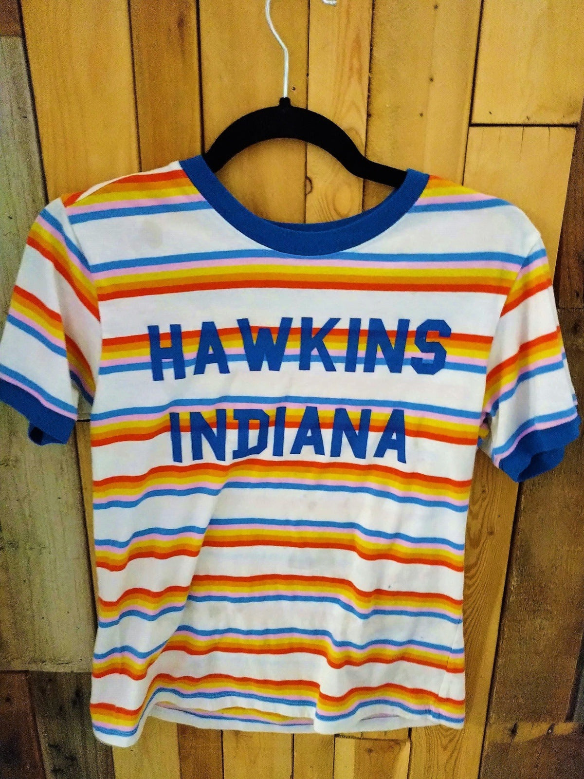 Stranger Things Official Merchandise "Hawkins Indiana" T Shirt Size Small