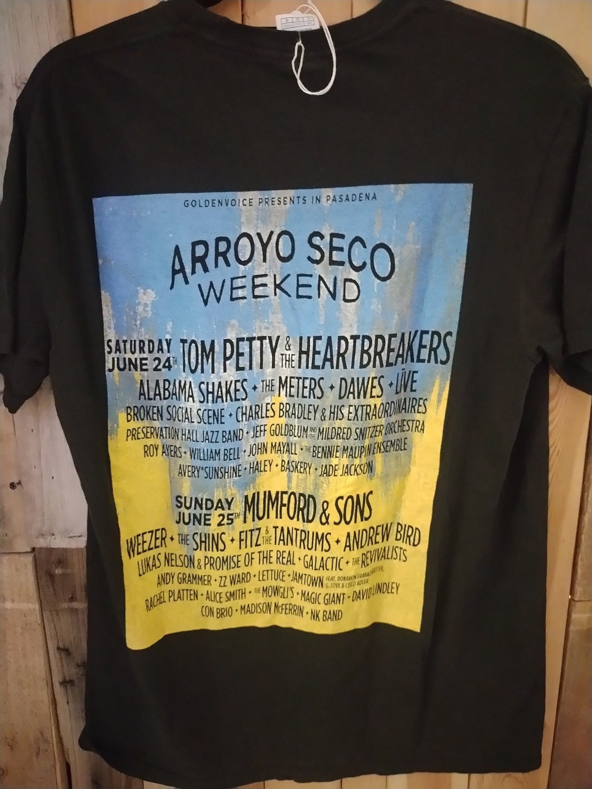 Arroyo Seco Weekend 2017 Show T Shirt Size Large