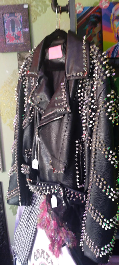 Azalea Wang 2X Studded Moto Jacket