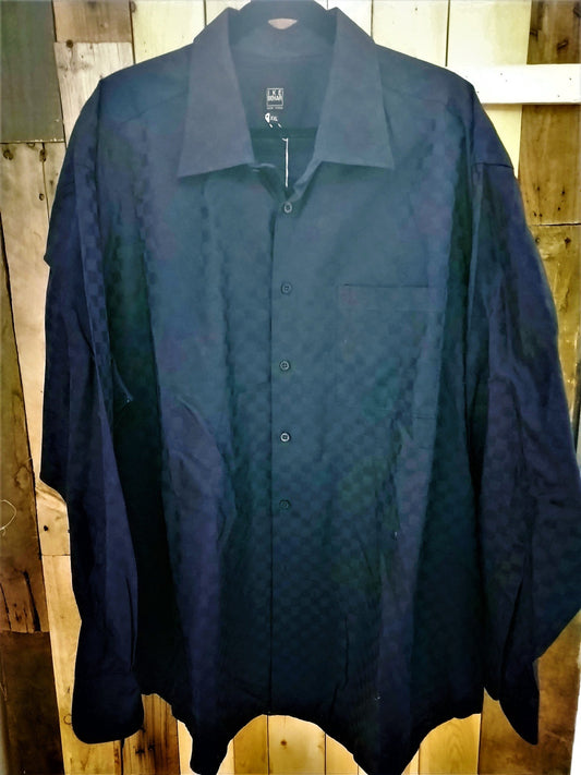 Ike Behar Navy Long Sleeve Men's Shirt Size XXL
