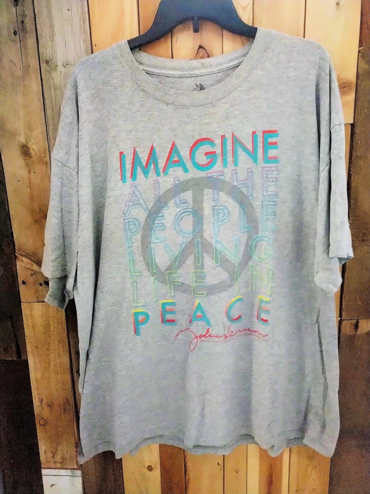 Zion "Imagine" T Shirt Size 2X 747894WH