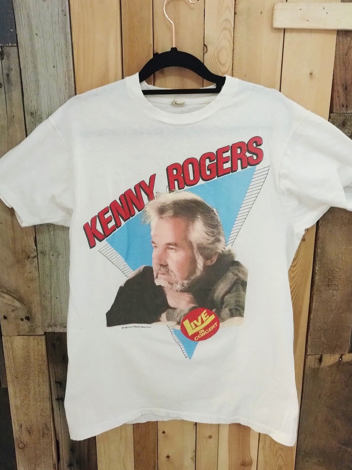 Kenny Rogers Original 1986 Tour T Shirt Women's Size XL 654147DQ