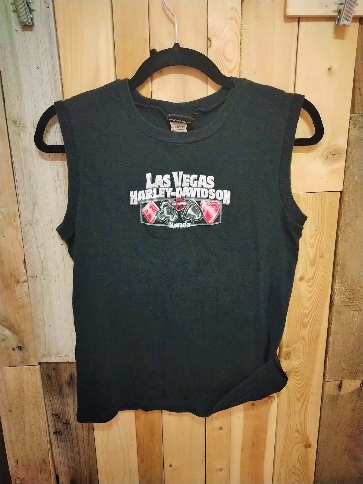 Harley Davidson Women's Sleeveless T Shirt Size Large Las Vegas NV