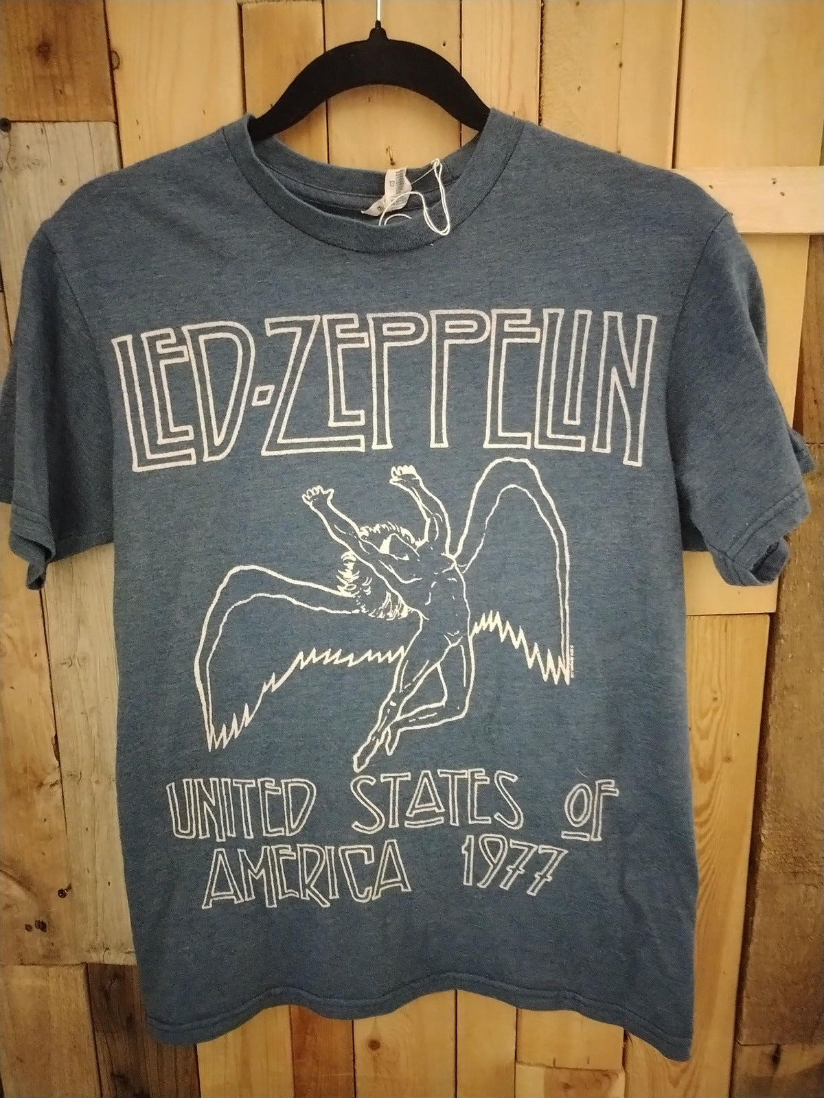 Led Zeppelin T Shirt Size Small USA Tour 1977 Reproduction