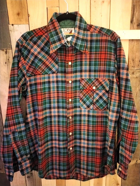 Vintage Lobo by Pendleton Men's Long Sleeve Wool Flannel Size Medium