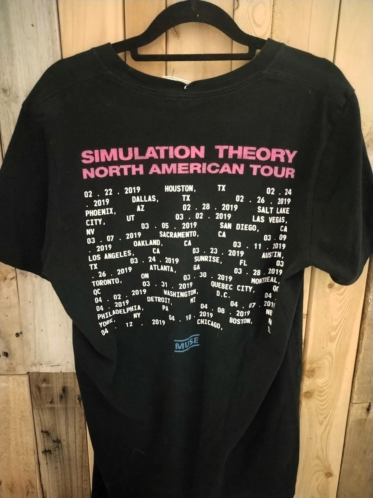 Muse Simulation Theory Tour T Shirt Women's Size Medium