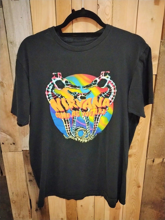Nirvana Official Merchandise "Come As You Are" T Shirt Size Large