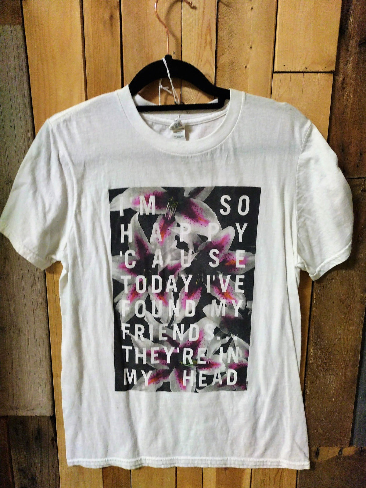 Nirvana Lithium Lyrics Women's T Shirt Size Small
