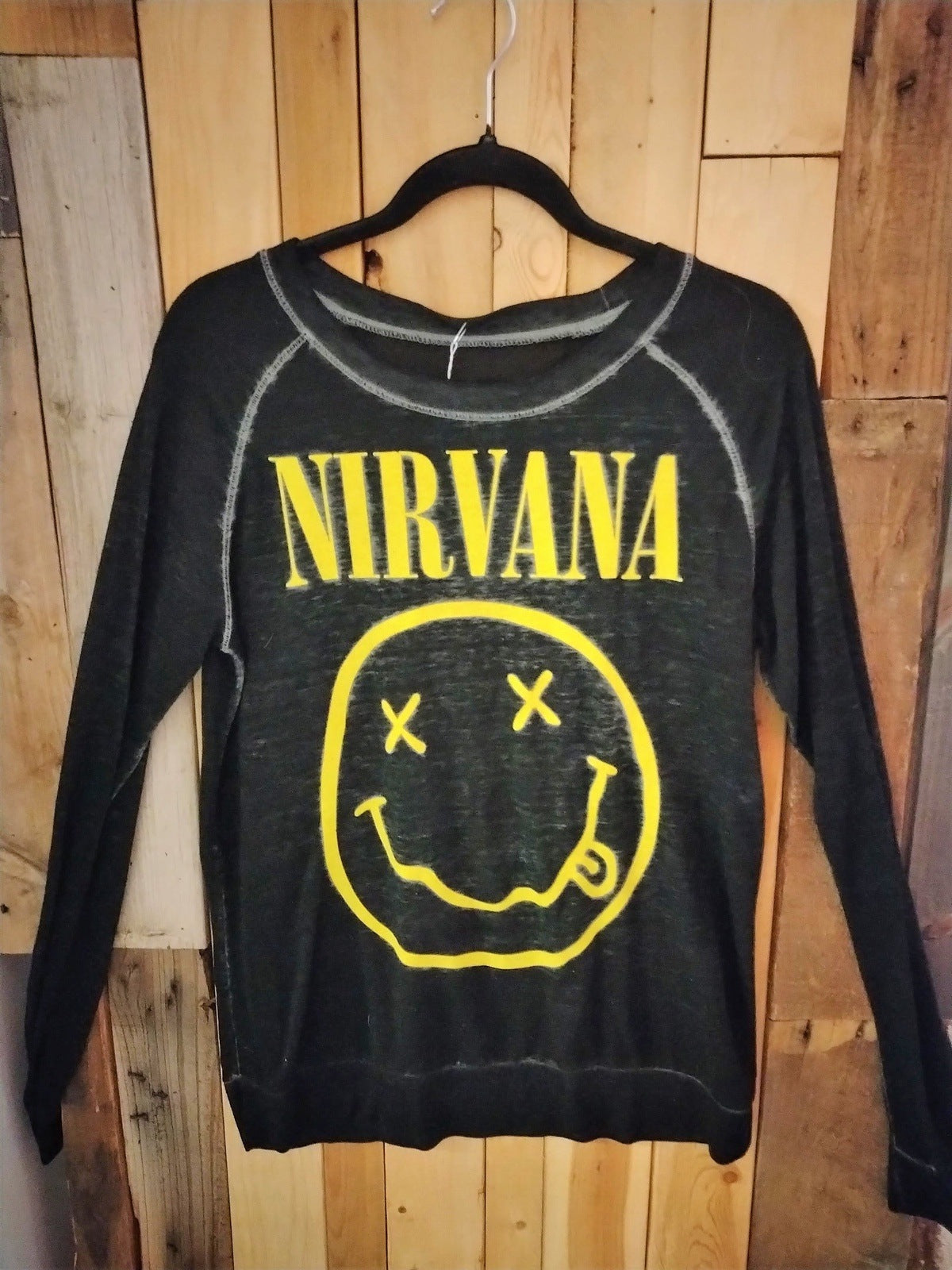 Nirvana Semi Sheer Women's Shirt Size Medium Long Sleeve