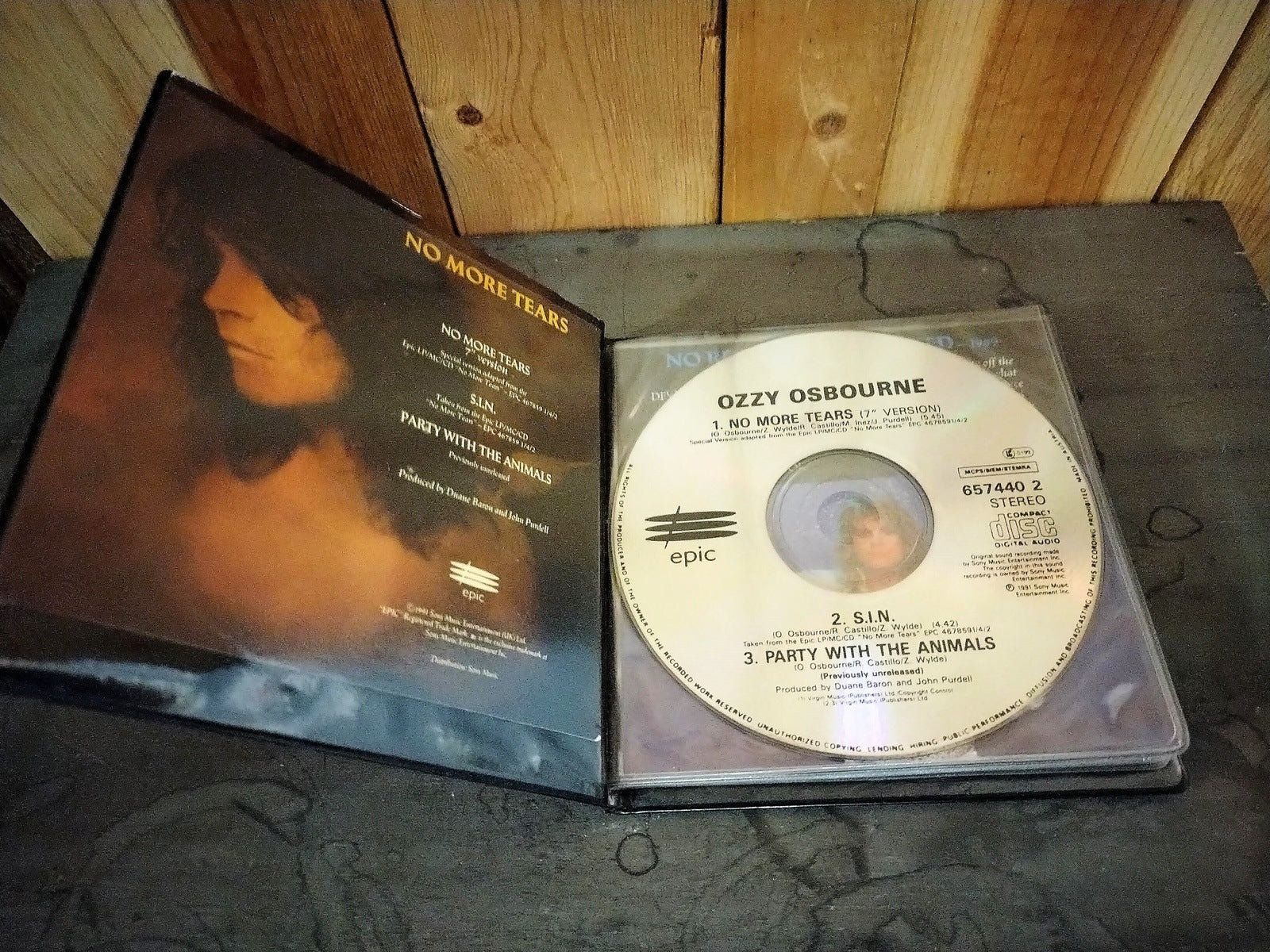 OZZY No More Tears CD Single Wallet with CD