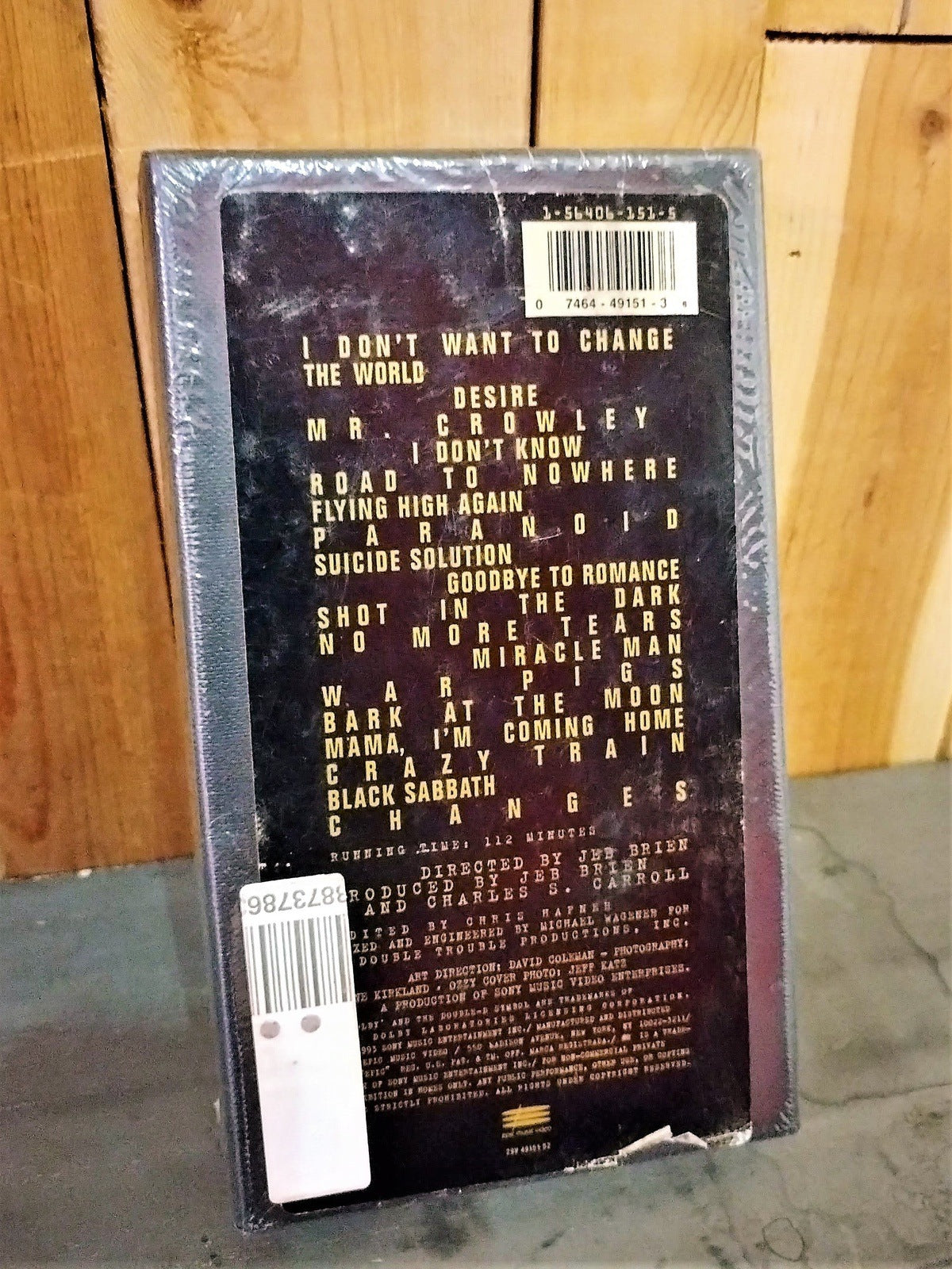 Ozzy "Live & Loud" VHS Cassette Unopened