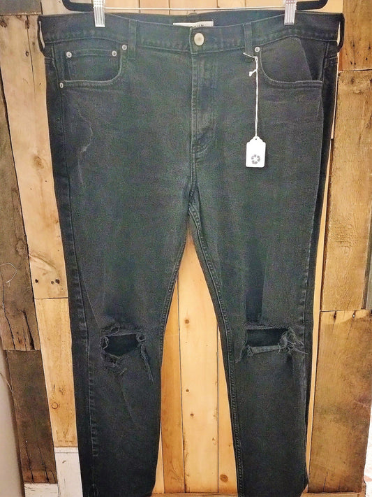 Pac Sun Men's Black Denim Skinny Jeans Size 38/32